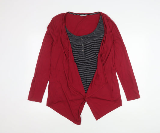 Womens UK Size 16 Marks and Spencer Red Cardigan Jumper