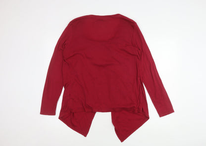 Womens UK Size 16 Marks and Spencer Red Cardigan Jumper