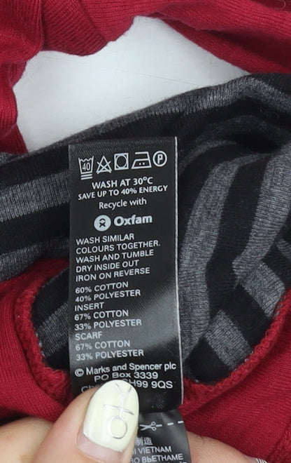 Womens UK Size 16 Marks and Spencer Red Cardigan Jumper