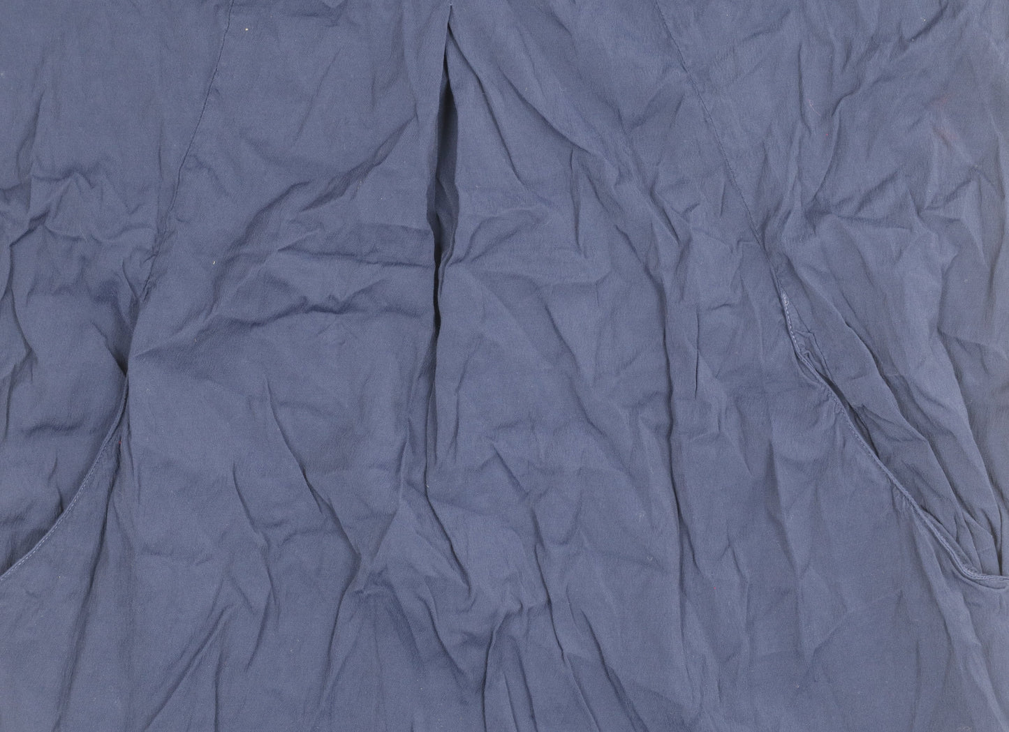 Ghost London Women's Blue V-Neck Dress Short Sleeve