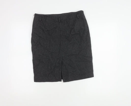 MNG Women's Black Knee Length Pencil Skirt Size 10
