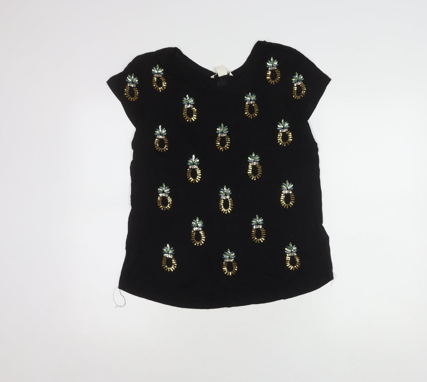 Womens UK Size 12 H&M Black  T-Shirt