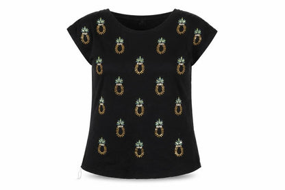 Womens UK Size 12 H&M Black  T-Shirt