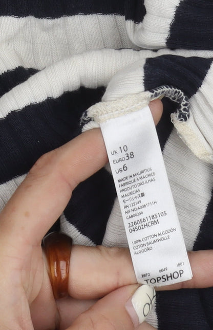 Womens UK Size 10 Topshop Multicoloured Pullover Jumper