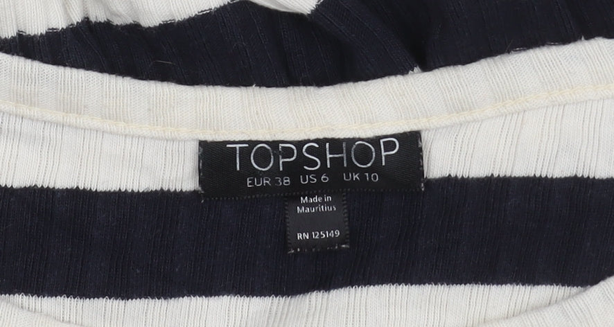 Womens UK Size 10 Topshop Multicoloured Pullover Jumper