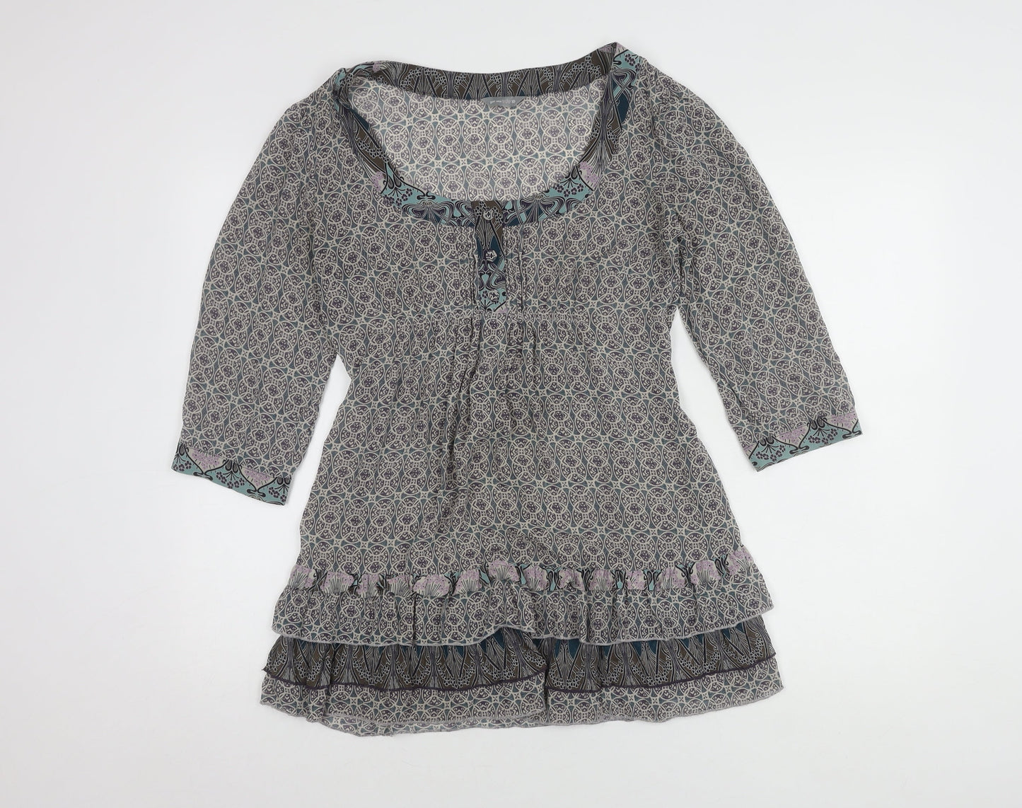 Womens UK Size 10 Marks and Spencer Multicoloured Tunic Blouse