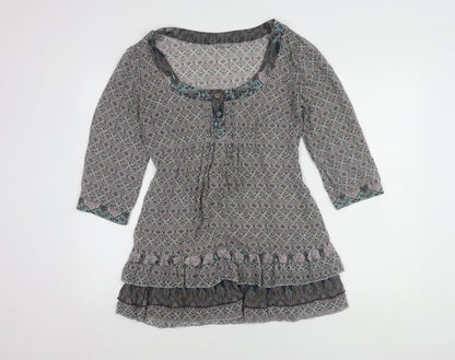 Womens UK Size 10 Marks and Spencer Multicoloured Tunic Blouse
