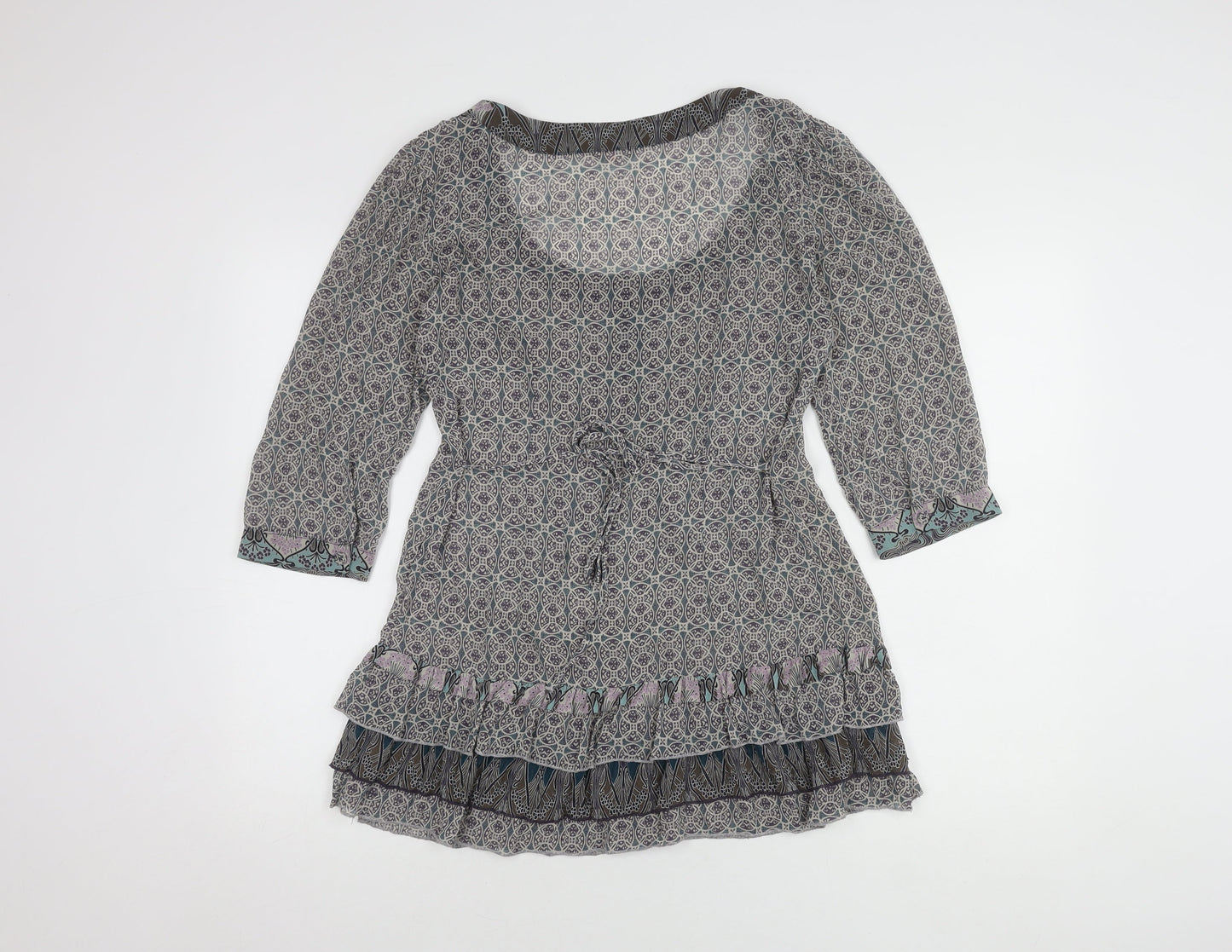 Womens UK Size 10 Marks and Spencer Multicoloured Tunic Blouse