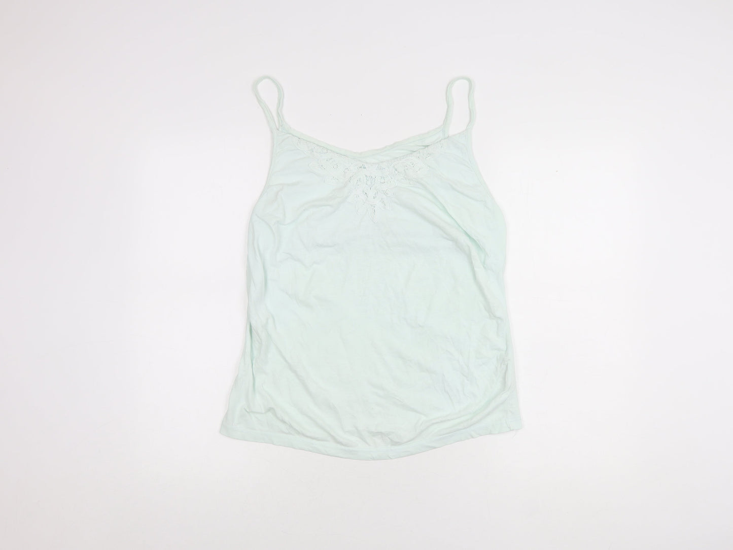 Crew Clothing Women's Blue Camisole Tank, Size 16 Cotton Elastane