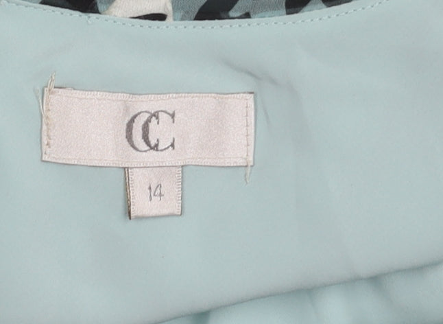 CC Women's Multicoloured Floral A-Line Midi Dress