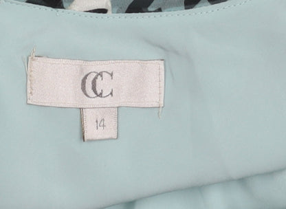 CC Women's Multicoloured Floral A-Line Midi Dress