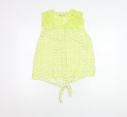 Womens UK Size 14 Debenhams Green  Blouse