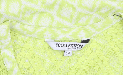 Womens UK Size 14 Debenhams Green  Blouse