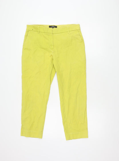 Womens UK Size 12 NEXT Regular Fit Chino Green Trousers