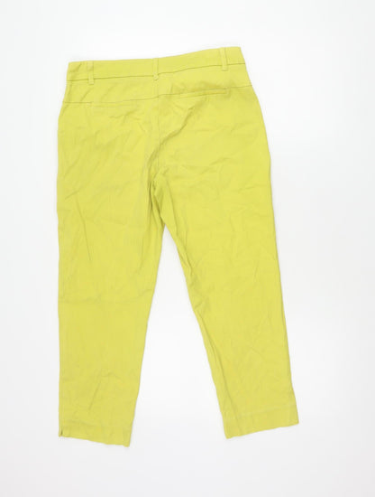 Womens UK Size 12 NEXT Regular Fit Chino Green Trousers