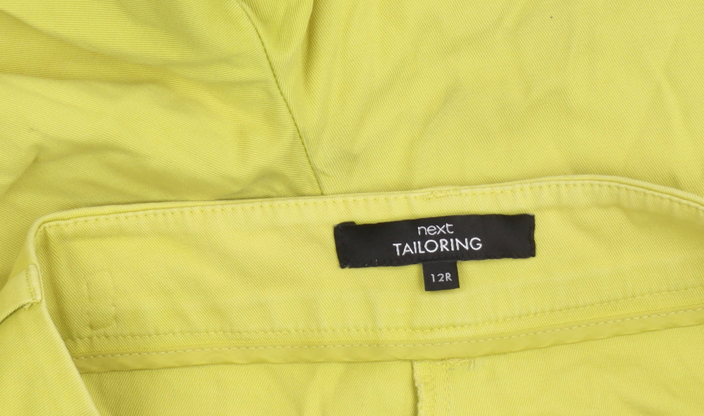 Womens UK Size 12 NEXT Regular Fit Chino Green Trousers