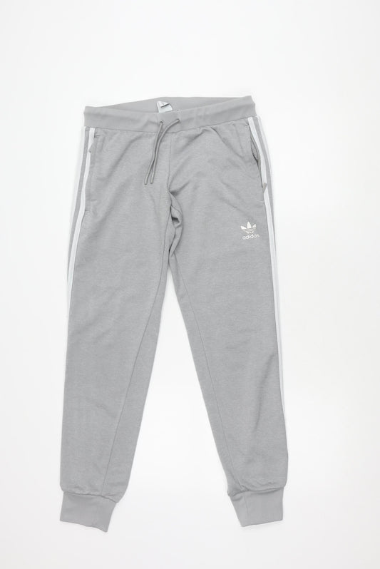 Adidas Unisex Grey Jogger Trousers Size 12 Activewear