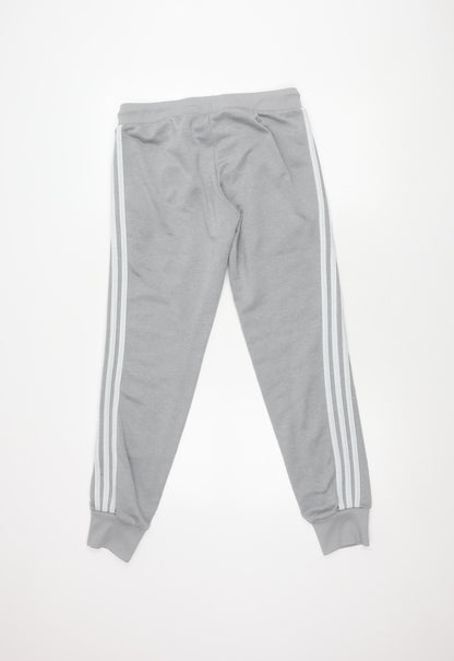 Adidas Unisex Grey Jogger Trousers Size 12 Activewear