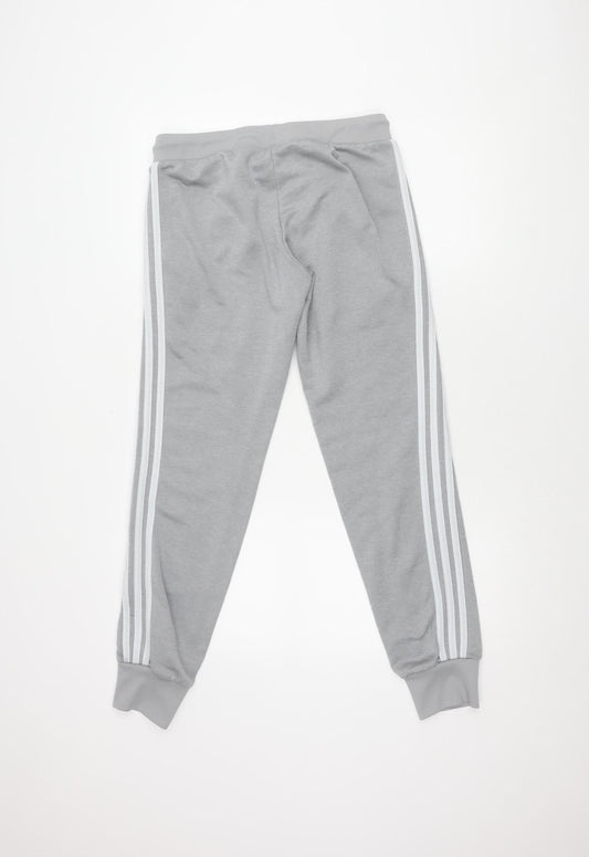 Adidas Unisex Grey Jogger Trousers Size 12 Activewear