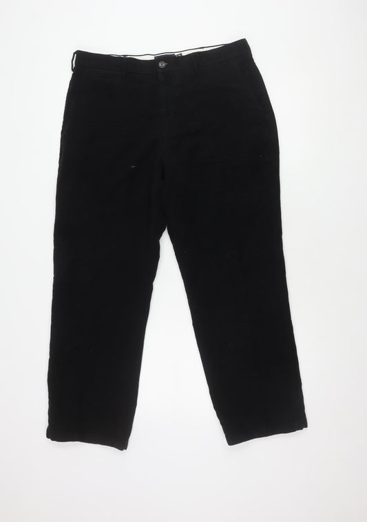 Marks and Spencer Men's Black 2XL Trousers with Pockets