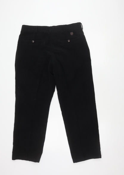 Marks and Spencer Men's Black 2XL Trousers with Pockets
