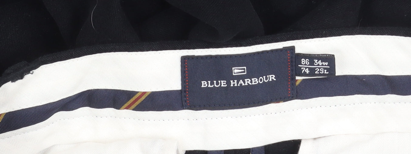 Marks and Spencer Men's Black 2XL Trousers with Pockets