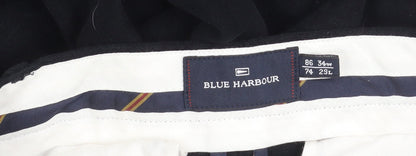 Marks and Spencer Men's Black 2XL Trousers with Pockets