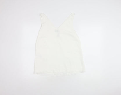 Womens UK Size 8 Wallis White Camisole Tank