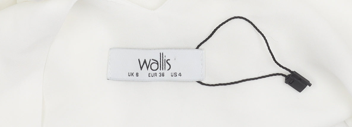 Womens UK Size 8 Wallis White Camisole Tank
