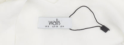 Womens UK Size 8 Wallis White Camisole Tank