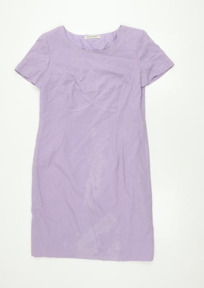 Jacques Vert Women's Purple Short Sleeve Dress, Size 12