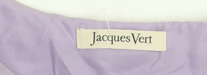 Jacques Vert Women's Purple Short Sleeve Dress, Size 12