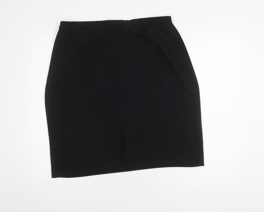 Frank Usher Women's Black Knee Length Pencil Skirt