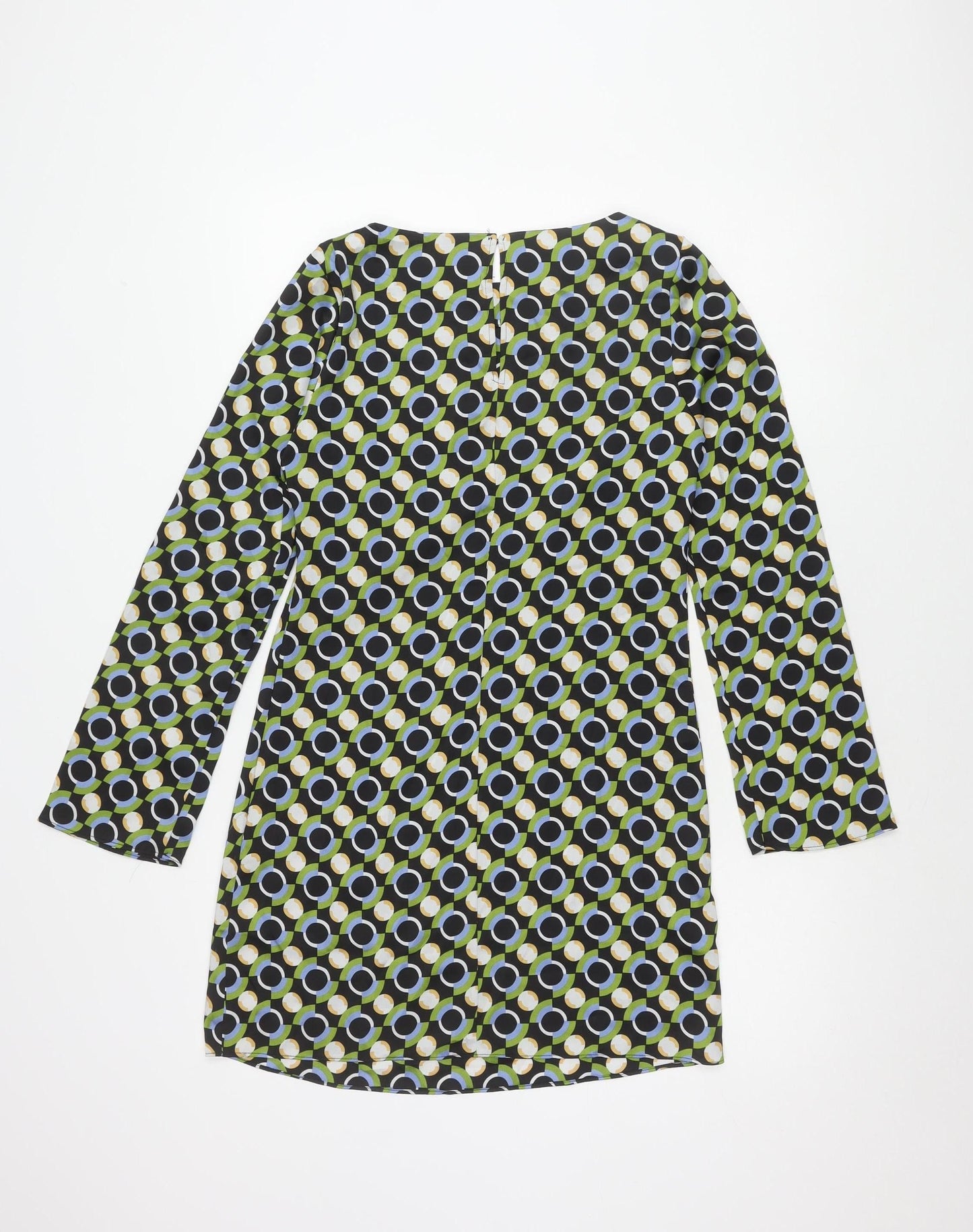 MNG Women's XS Geometric Patterned Dress Long Sleeve
