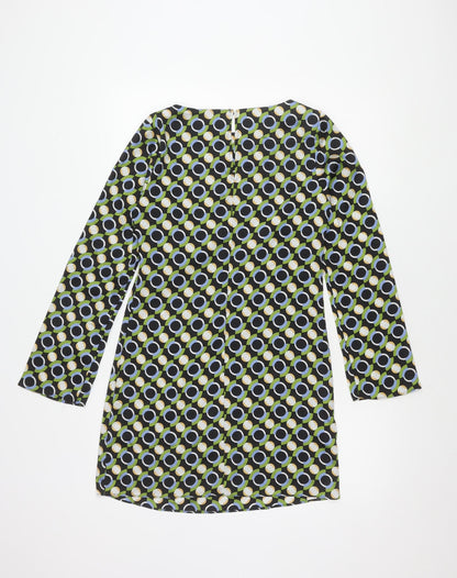 MNG Women's XS Geometric Patterned Dress Long Sleeve