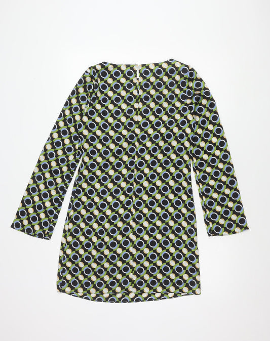 MNG Women's XS Geometric Patterned Dress Long Sleeve
