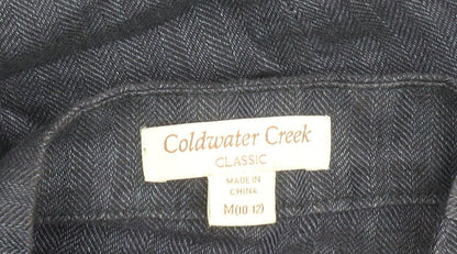 Coldwater Creek Women's Blue Linen Blazer, Size M
