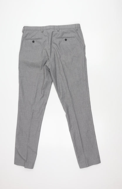 Next Men's Grey Trousers, Size 32, Smart and Stylish