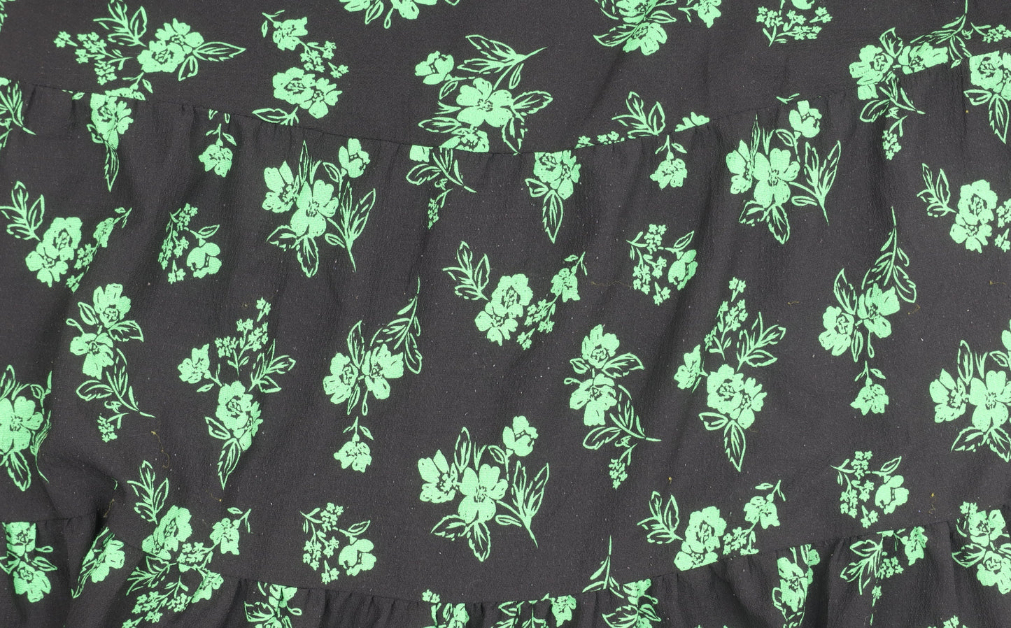 ASOS DESIGN Women's Floral Dress Size 18 Black/Green