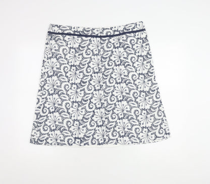 Maine New England Women's White A-Line Skirt Size 16