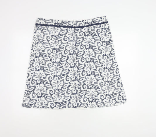 Maine New England Women's White A-Line Skirt Size 16