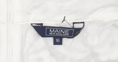 Maine New England Women's White A-Line Skirt Size 16