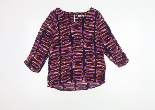 Womens UK Size 8 White Stuff Multicoloured Basic T-Shirt