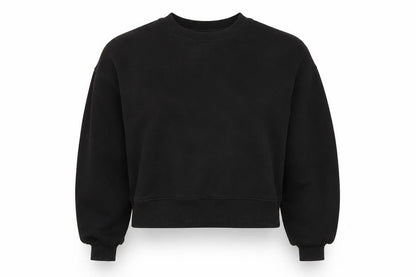 Womens UK Size S Pull&Bear Black Pullover Sweatshirt