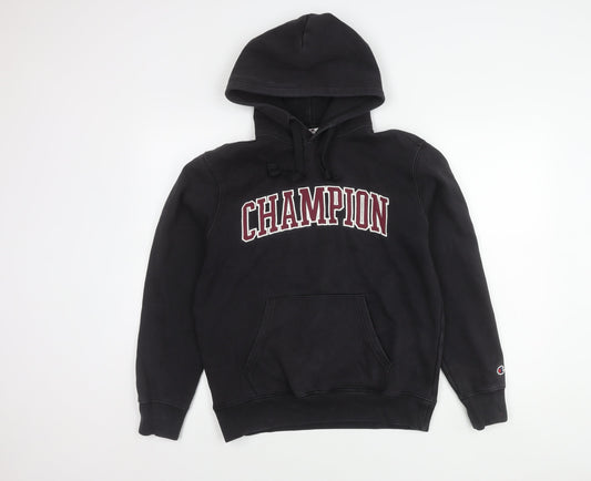 Mens UK Size S Champion Black Pullover Hoodie