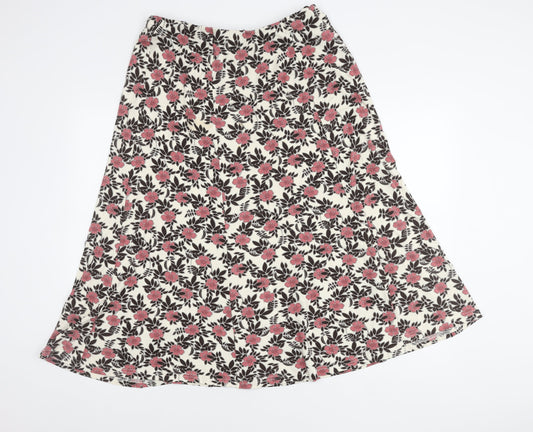 Eastex Women's Multicoloured A-Line Floral Skirt, Size 16