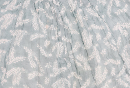 Orvis Women's Blue Floral Peasant Midi Skirt L