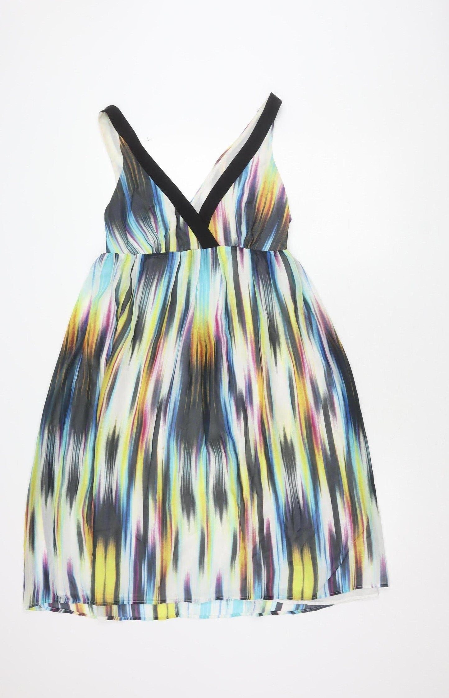 Next Women’s Multicoloured V-Neck Dress, Size 14