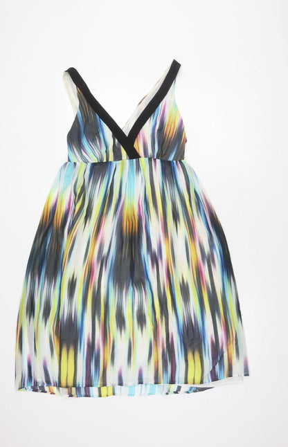 Next Women’s Multicoloured V-Neck Dress, Size 14