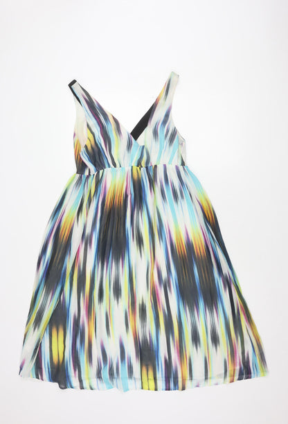 Next Women’s Multicoloured V-Neck Dress, Size 14